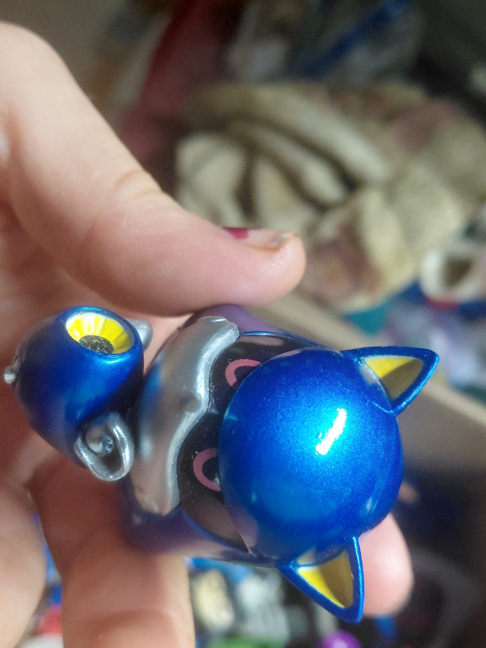 Metal Sonic figural keychain from the Sonic the Hedgehog Blin- no chain